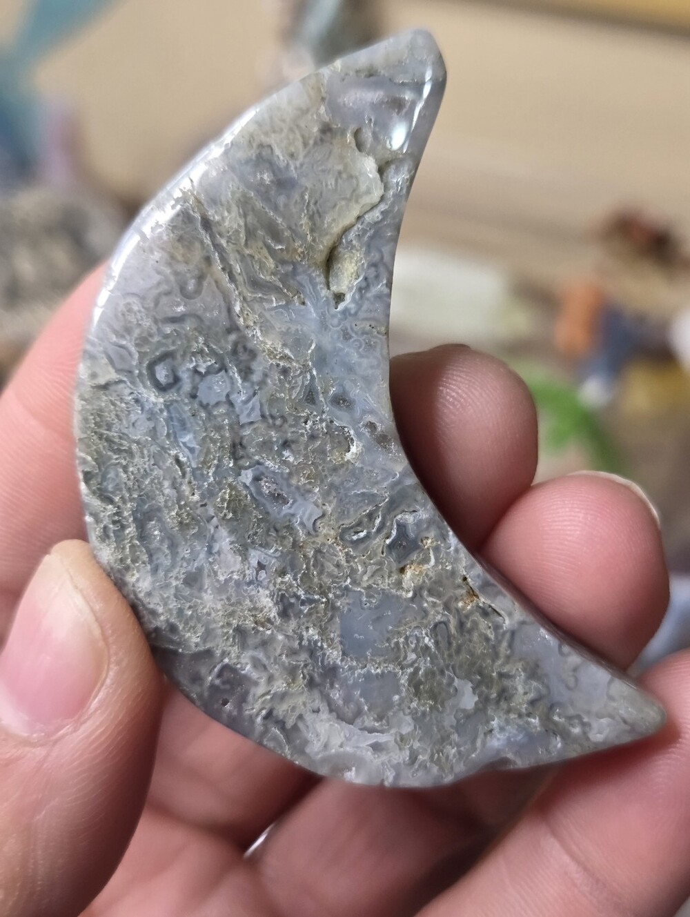 Moss Agate Moon (2.8)  E New Beginnings